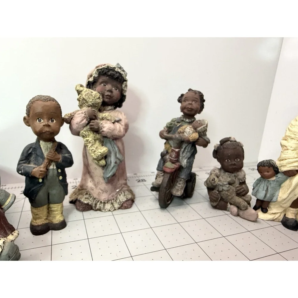 Lot of 8 Vintage Black Heritage Figurines - Sarah's Attic & Miss Martha Holcombe